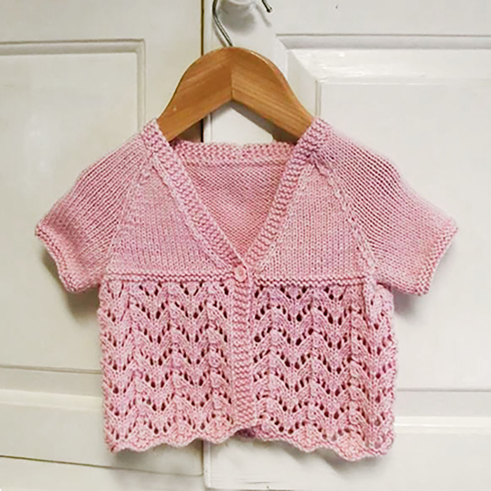 lace baby cardigan