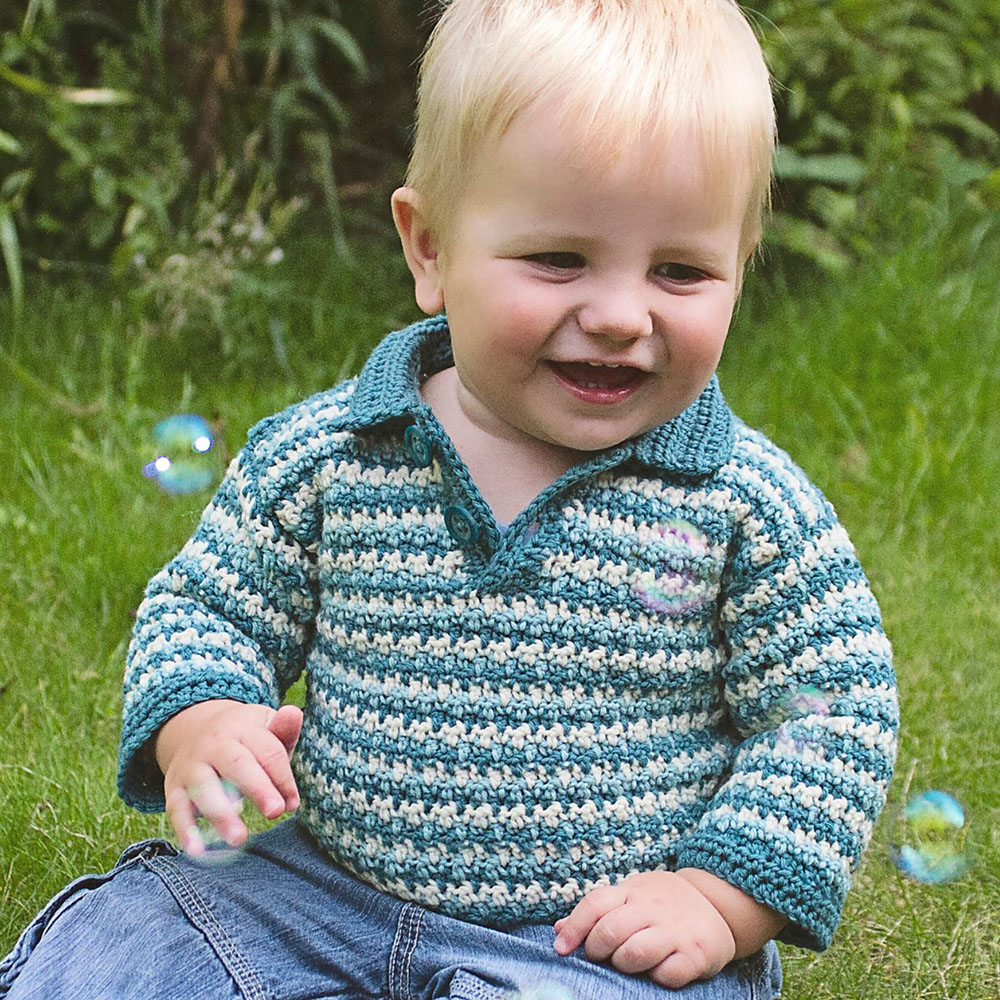 childs crochet sweater