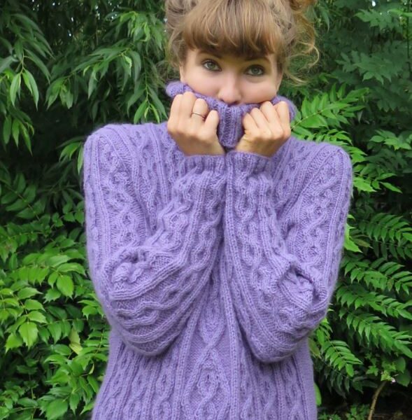 aran cable knitting